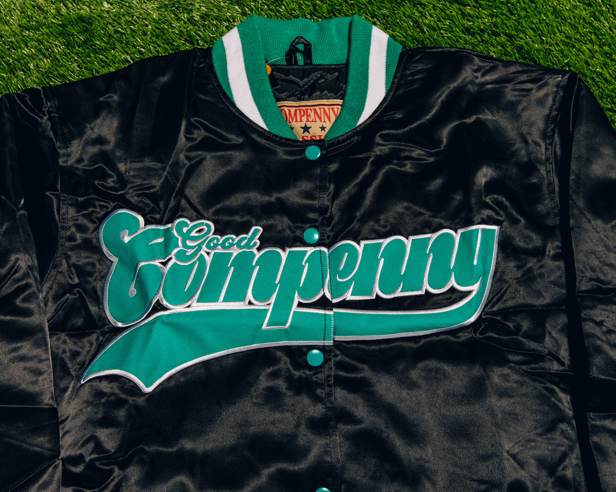 GC "BLACK AQUA" SATIN JACKET