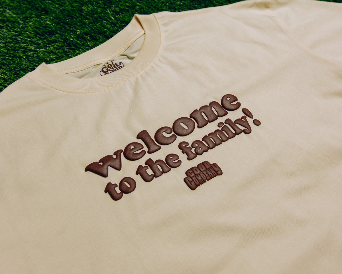 WELCOME TO THE FAMILY "CREAM / BROWN" SHIRT