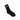 GC "standard logo" Black sock with white logo