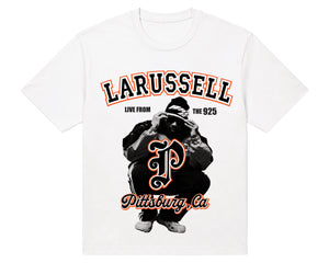 LARUSSELL PITTSBURG WHITE T-SHIRT (EARLY ACCESS)