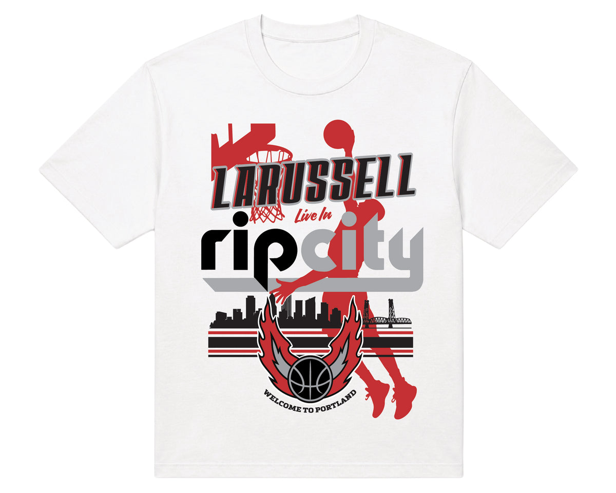 LARUSSELL PORTLAND WHITE T-SHIRT